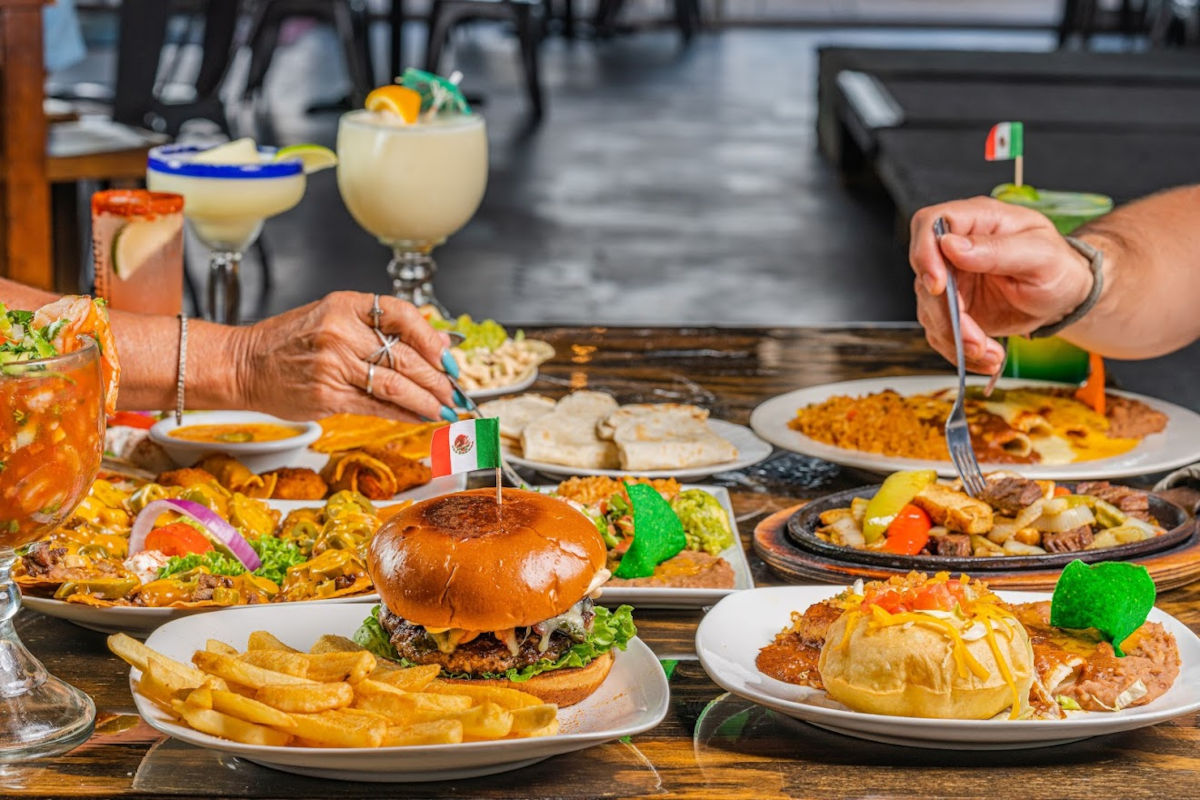 Different types of food on the table